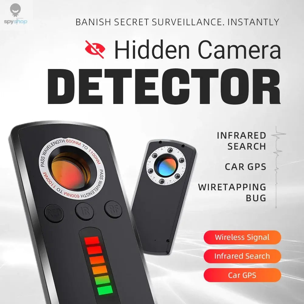 Hidden Camera Detector Anti Spy Gadget Anti-Spy RF Detector Car GPS Camera Finder for Privacy Protection  Wireless Signal Mini Spy-shop.com