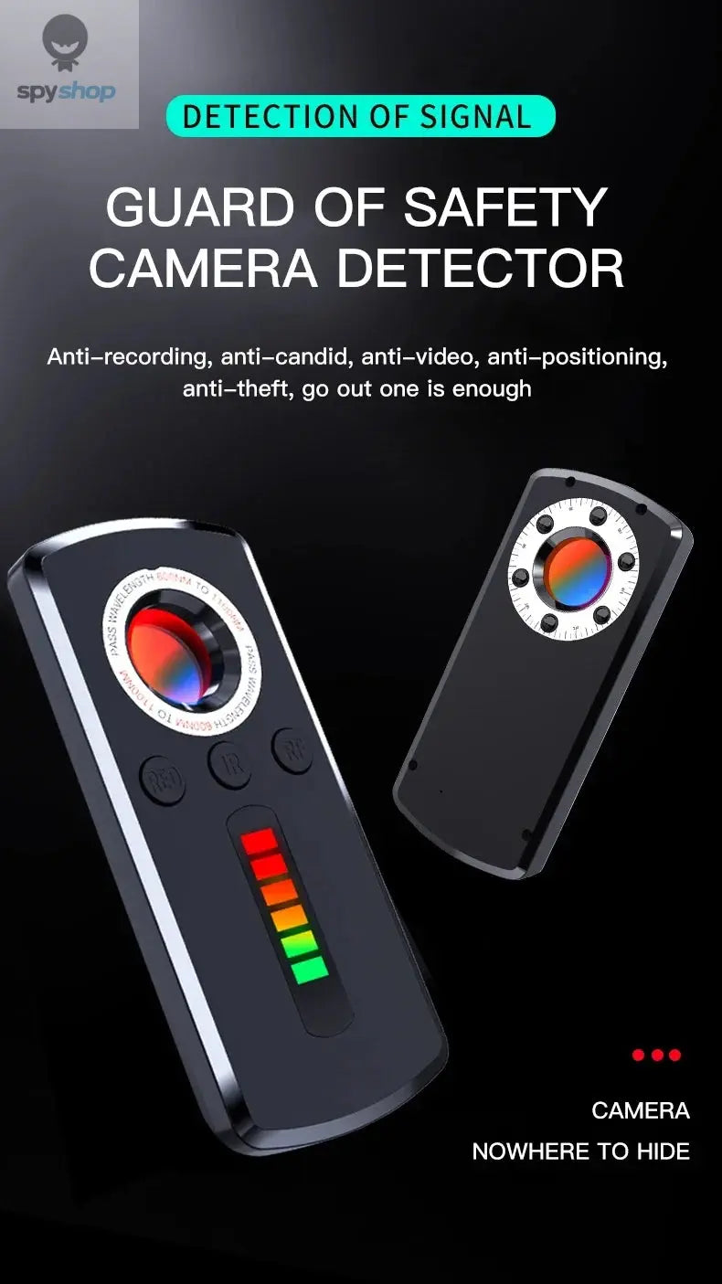 Hidden Camera Detector Anti Spy Gadget Anti-Spy RF Detector Car GPS Camera Finder for Privacy Protection  Wireless Signal Mini Spy-shop.com