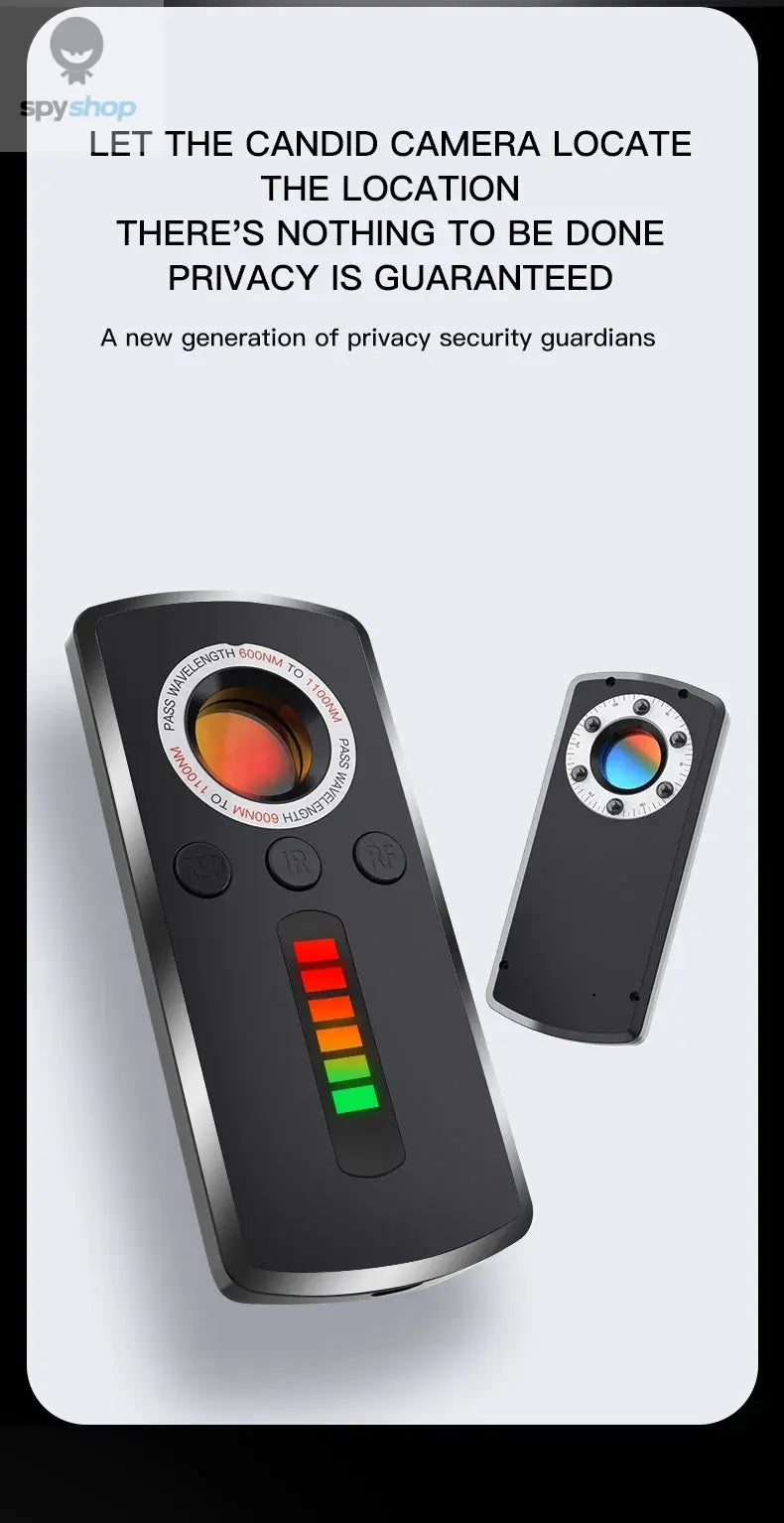 Hidden Camera Detector Anti Spy Gadget Anti-Spy RF Detector Car GPS Camera Finder for Privacy Protection  Wireless Signal Mini Spy-shop.com