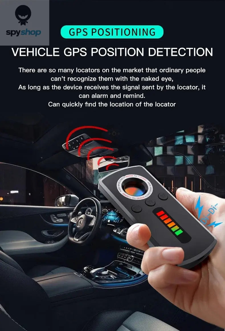 Hidden Camera Detector Anti Spy Gadget Anti-Spy RF Detector Car GPS Camera Finder for Privacy Protection  Wireless Signal Mini Spy-shop.com