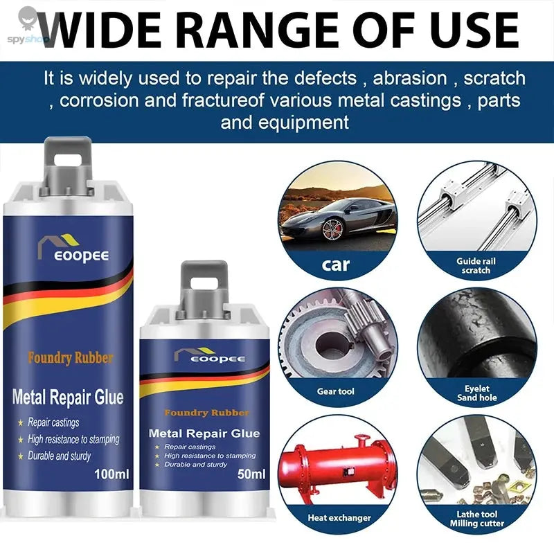 High-Strength Metal Repair Epoxy Adhesive Heat & Cold Resistant Welding Glue Leak Repair Tool Metal Repair Paste 15g/50ml/100ml 