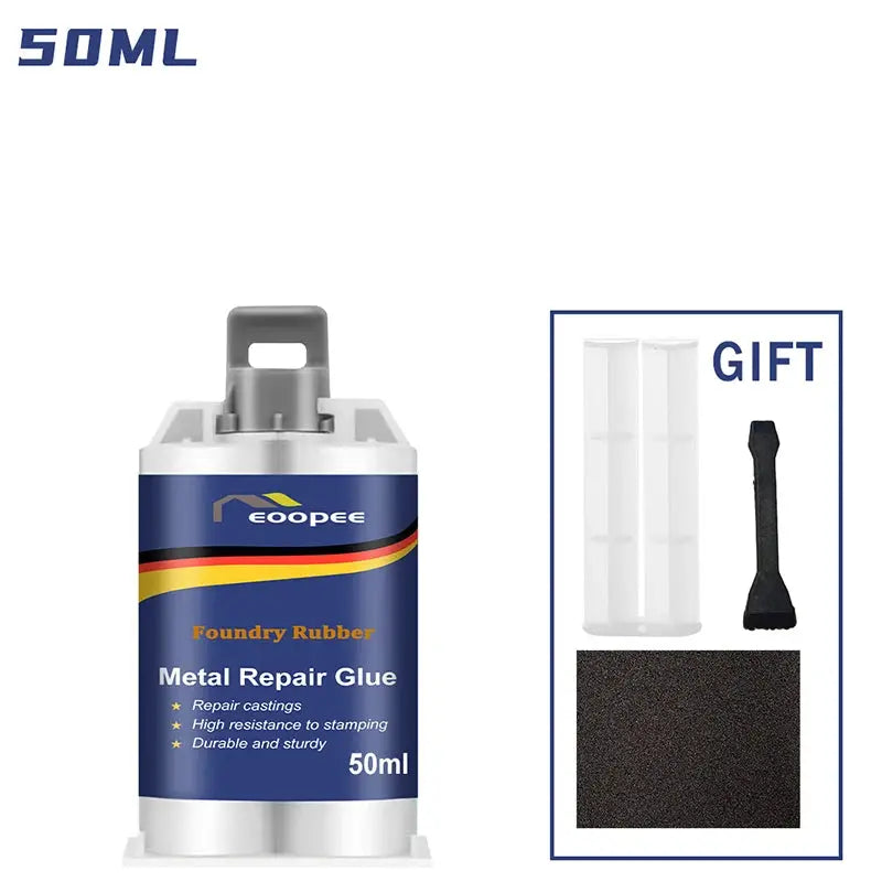 High-Strength Metal Repair Epoxy Adhesive Heat & Cold Resistant Welding Glue Leak Repair Tool Metal Repair Paste 15g/50ml/100ml 