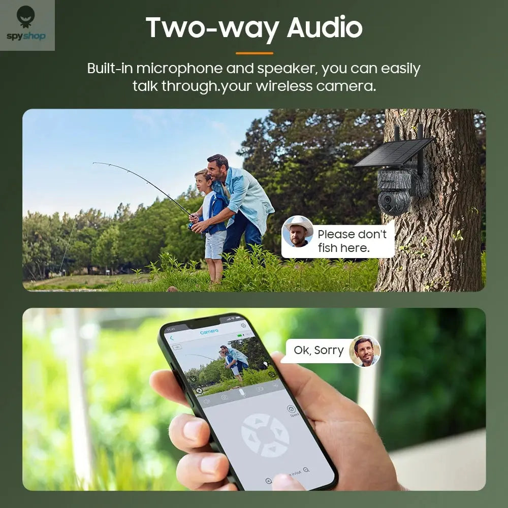 INQMEGA 5MP 4MP WIFI Wireless PTZ Solar Camera 4G SIM With Solar Panel Two Way Audio Security Protection CCTV Camera Battery Cam Spy-shop.com