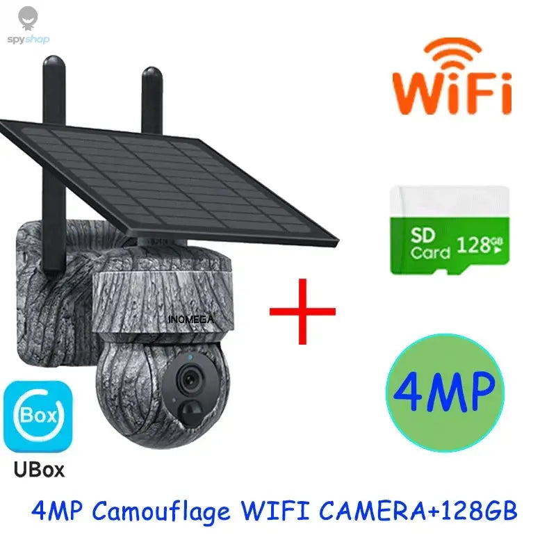 INQMEGA 5MP 4MP WIFI Wireless PTZ Solar Camera 4G SIM With Solar Panel Two Way Audio Security Protection CCTV Camera Battery Cam Spy-shop.com