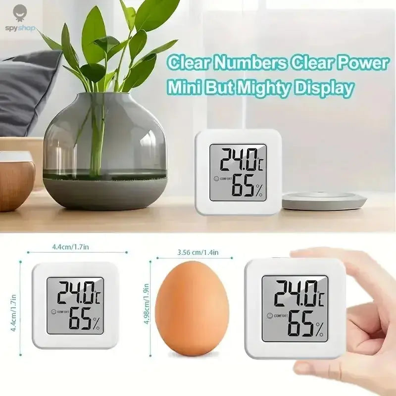 Indoor Mini Temperature and Humidity Meter, Bedroom Temperature Meter, Portable Electronic Digital Display, Humidity and Tempera 