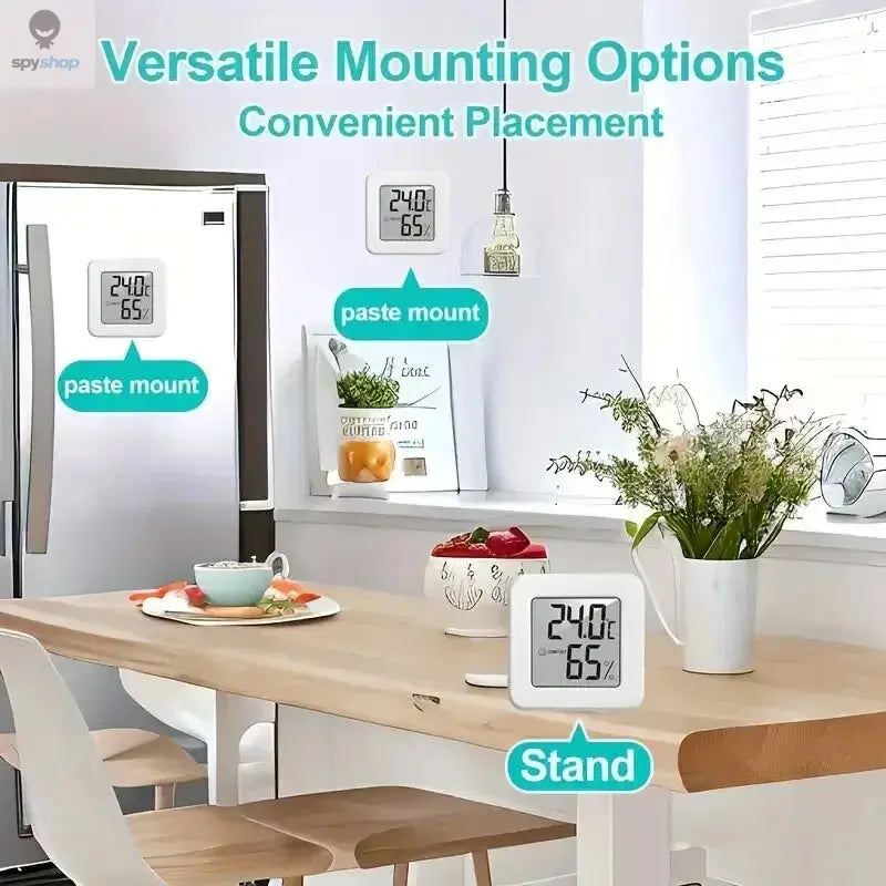 Indoor Mini Temperature and Humidity Meter, Bedroom Temperature Meter, Portable Electronic Digital Display, Humidity and Tempera 