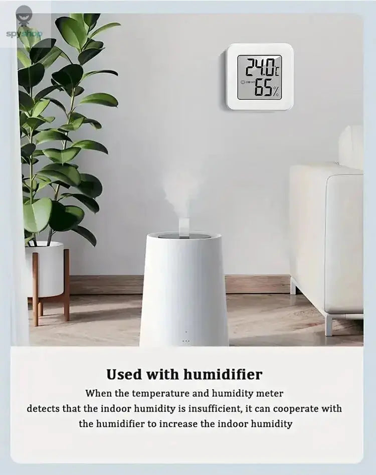 Indoor Mini Temperature and Humidity Meter, Bedroom Temperature Meter, Portable Electronic Digital Display, Humidity and Tempera 