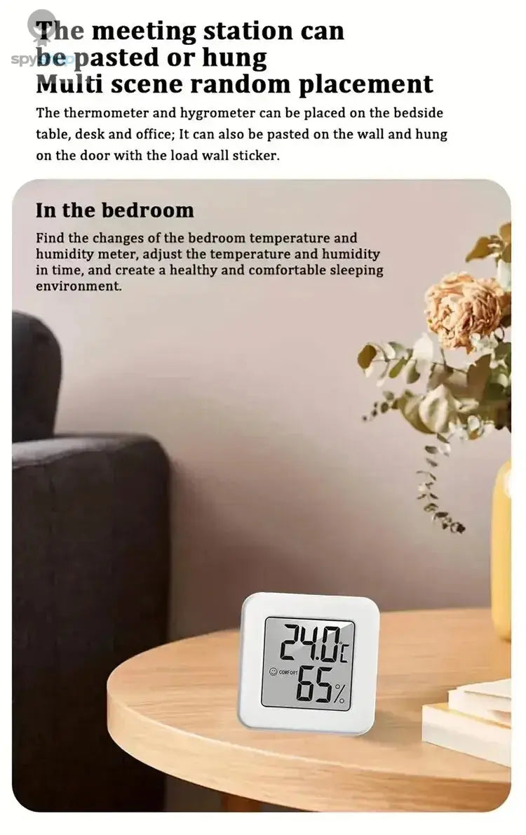 Indoor Mini Temperature and Humidity Meter, Bedroom Temperature Meter, Portable Electronic Digital Display, Humidity and Tempera 