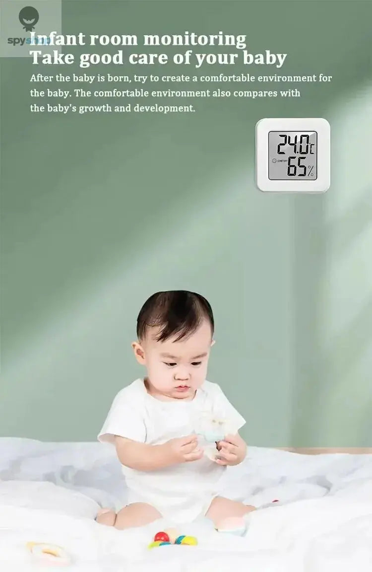 Indoor Mini Temperature and Humidity Meter, Bedroom Temperature Meter, Portable Electronic Digital Display, Humidity and Tempera 