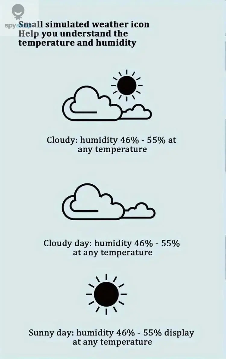 Indoor Mini Temperature and Humidity Meter, Bedroom Temperature Meter, Portable Electronic Digital Display, Humidity and Tempera 