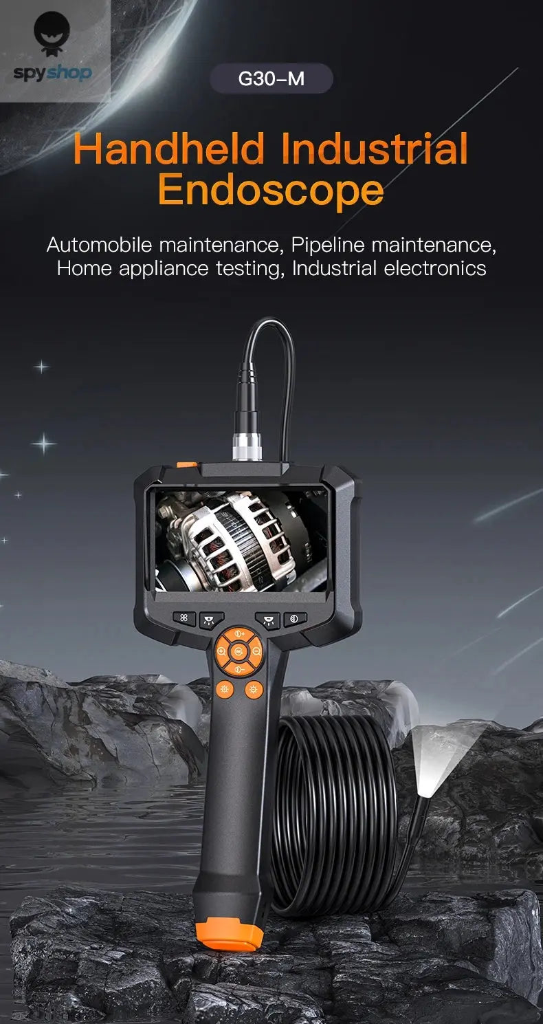 Industrial Endoscope Camera 4.3 "Single Dual Lens HD 1080P Car Inspection Borescope IP67 Waterproof Sewer Camera With LED Spy-shop.com
