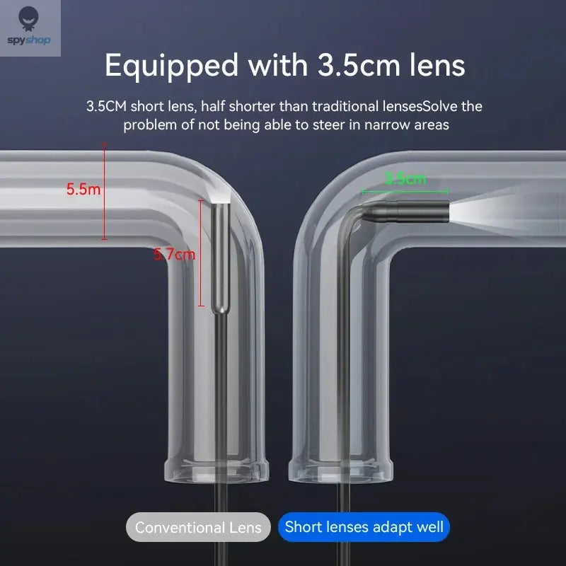 Industrial Endoscope Camera 4.3 "Single Dual Lens HD 1080P Car Inspection Borescope IP67 Waterproof Sewer Camera With LED Spy-shop.com