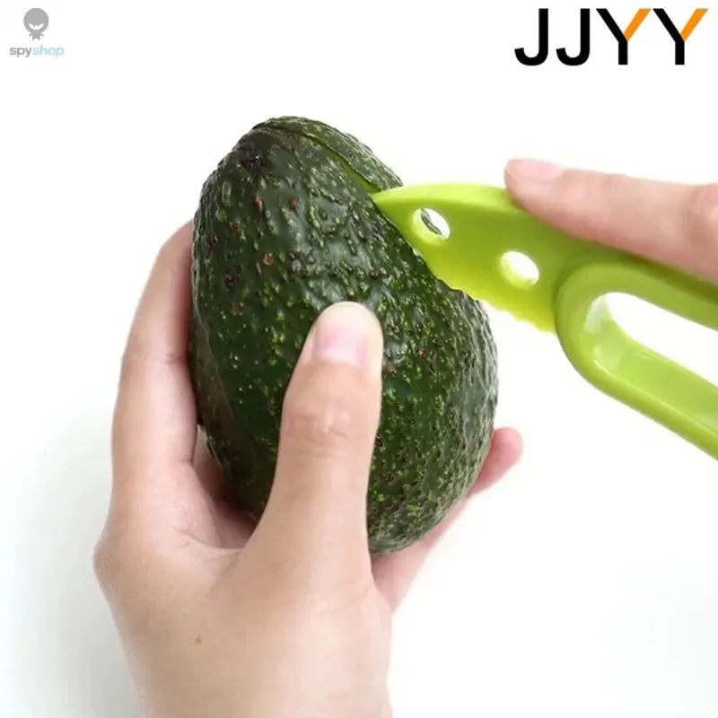 JJYY 3 In 1 Avocado Slicer Shea Corer Butter Fruit Peeler Cutter Pulp Separator Plastic Knife Kitchen Vegetable Tools Spy-shop.com