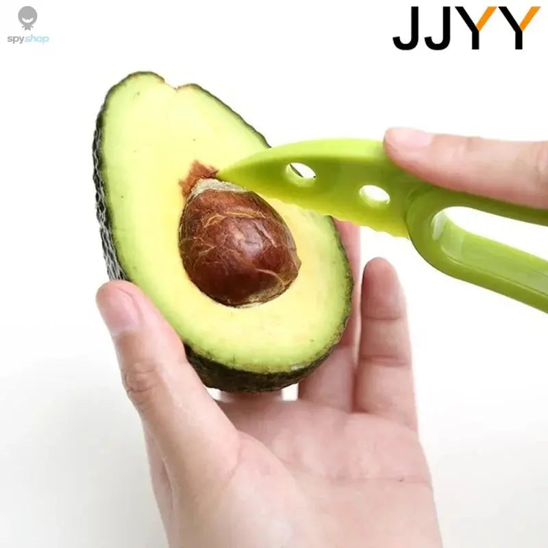 JJYY 3 In 1 Avocado Slicer Shea Corer Butter Fruit Peeler Cutter Pulp Separator Plastic Knife Kitchen Vegetable Tools Spy-shop.com