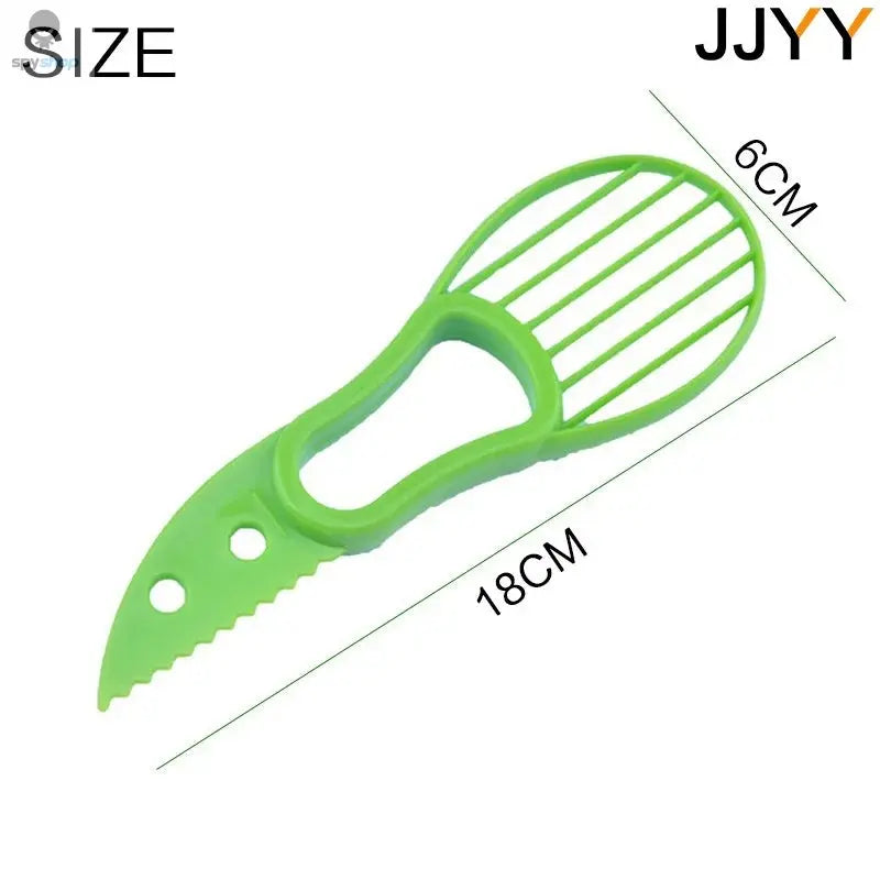 JJYY 3 In 1 Avocado Slicer Shea Corer Butter Fruit Peeler Cutter Pulp Separator Plastic Knife Kitchen Vegetable Tools Spy-shop.com