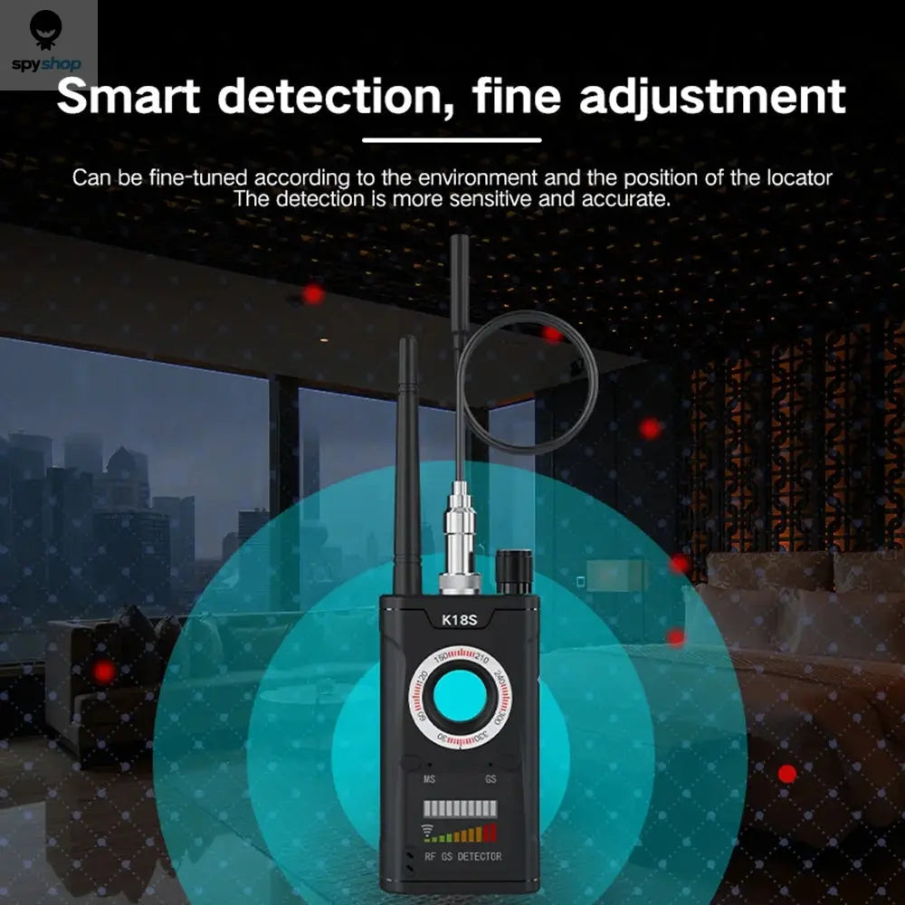 K18S Reverse Camera Detector GSM Audio Error Finder GPS Signal Scanner Upgrade RF Tracker Detect Spy-shop.com