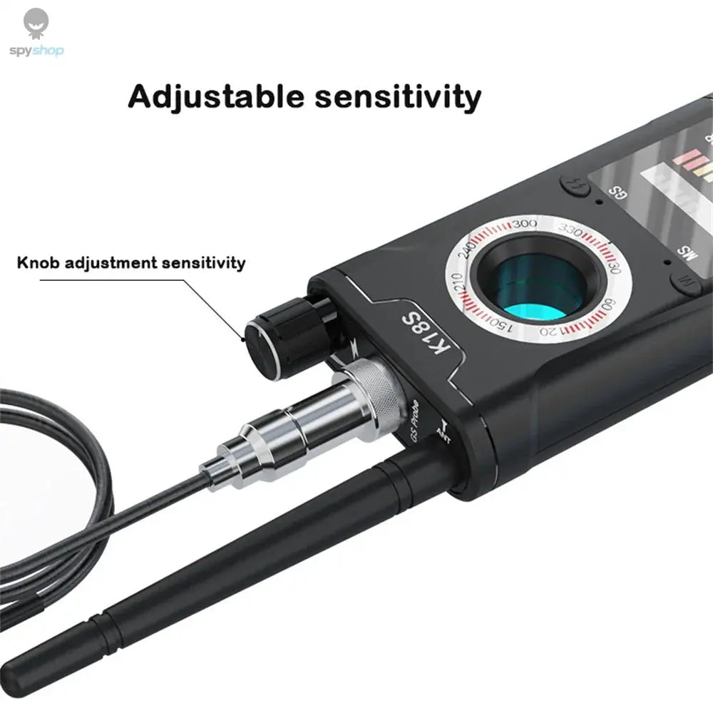 K18S Reverse Camera Detector GSM Audio Error Finder GPS Signal Scanner Upgrade RF Tracker Detect Spy-shop.com