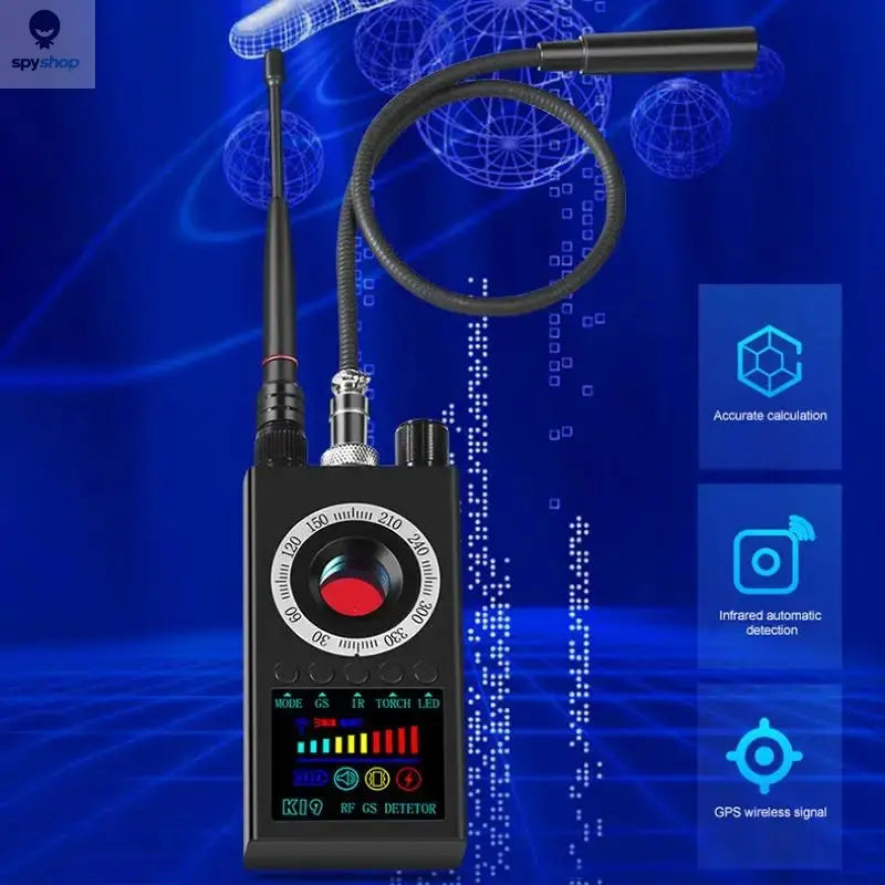 K19 Wireless RF Signal Detector Anti Wiretapping Mini GPS Camera Finder Tracker Hotel Anti Candid Camera Bug Scanner Security Spy-shop.com