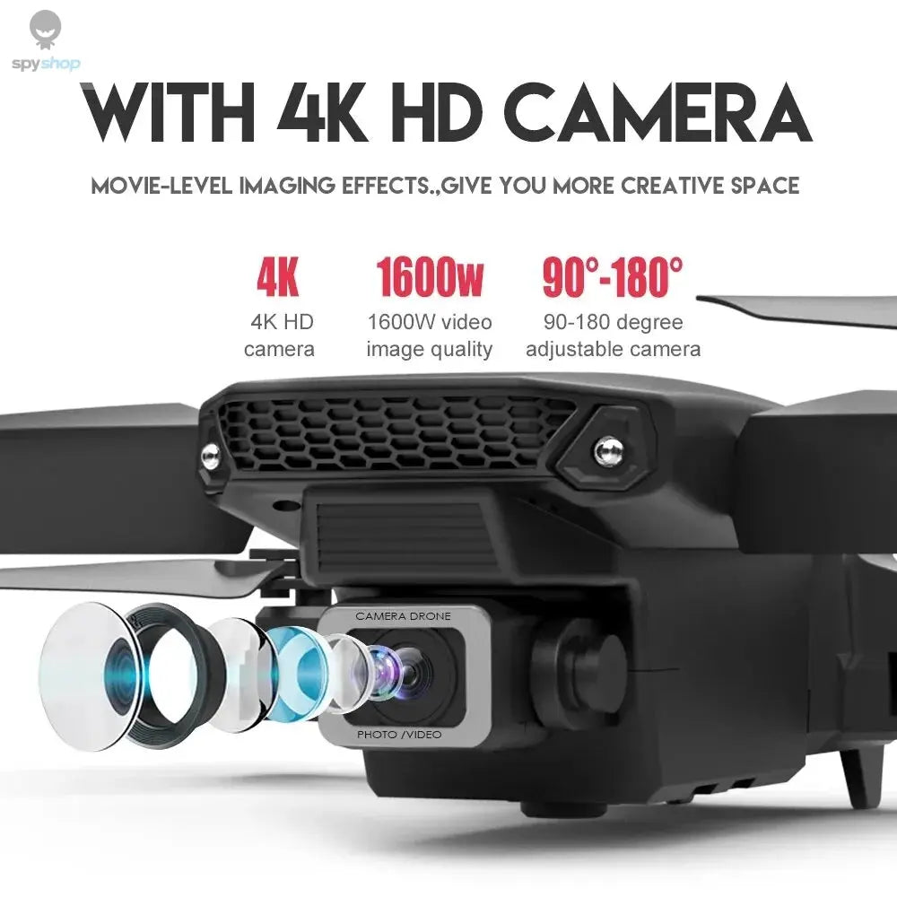 KDBFA 2024 New E88 Pro WIFI FPV Drone Wide Angle HD 4K 1080P Camera Height Hold RC Foldable Quadcopter Dron Helicopter Toys Gift 
