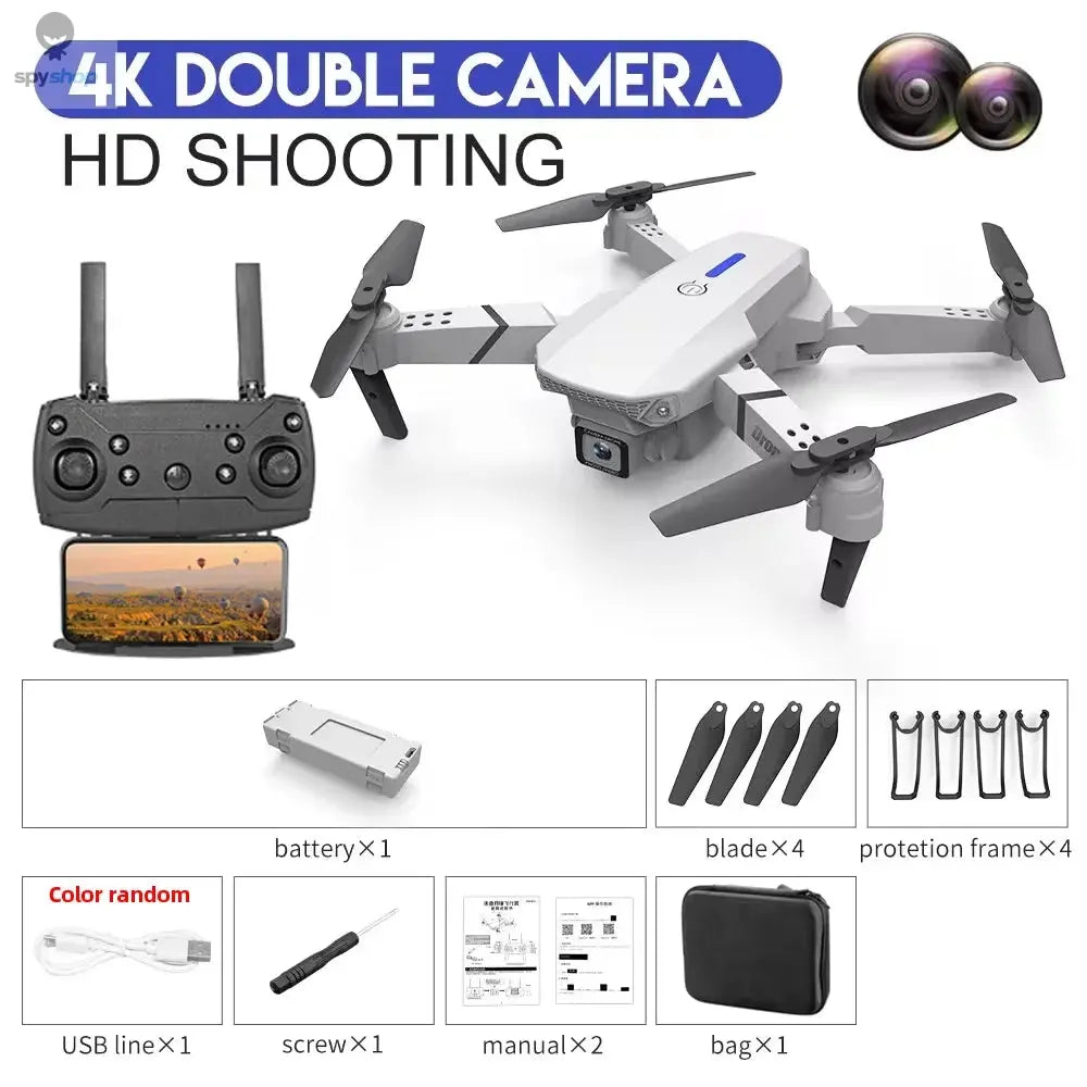 KDBFA 2024 New E88 Pro WIFI FPV Drone Wide Angle HD 4K 1080P Camera Height Hold RC Foldable Quadcopter Dron Helicopter Toys Gift 