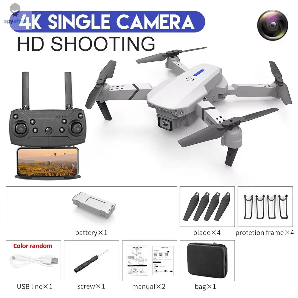 KDBFA 2024 New E88 Pro WIFI FPV Drone Wide Angle HD 4K 1080P Camera Height Hold RC Foldable Quadcopter Dron Helicopter Toys Gift 