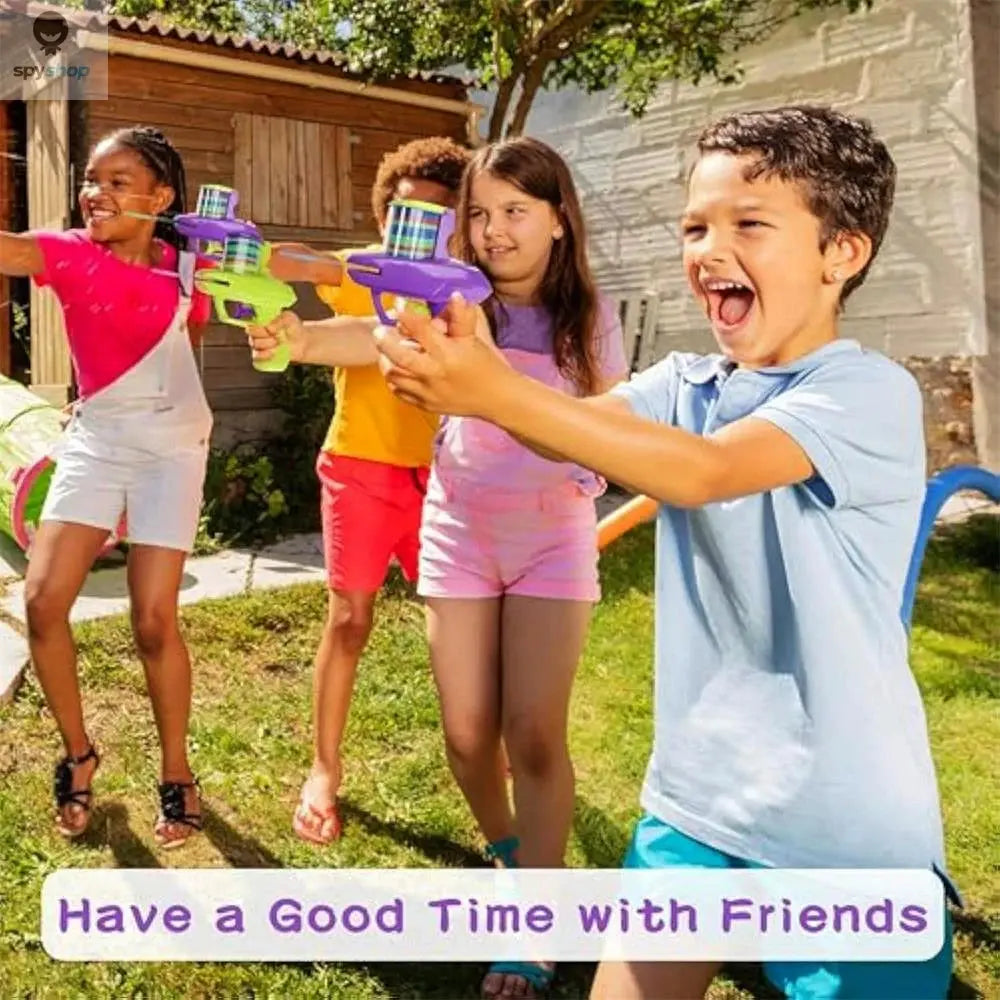 Kids Outdoor Game Foam Disc Gun Toy Flying Disc Shooting Launcher Gun Double Parent-child Interactive Children Toy Spy-shop.com