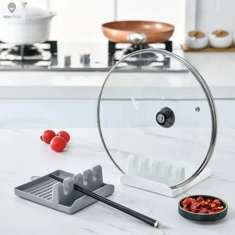 Kitchen Spoon Holders Fork Spatula Rack Shelf Organizer Plastic Chopsticks Holder Non-slip Spoons Pad Spy-shop.com