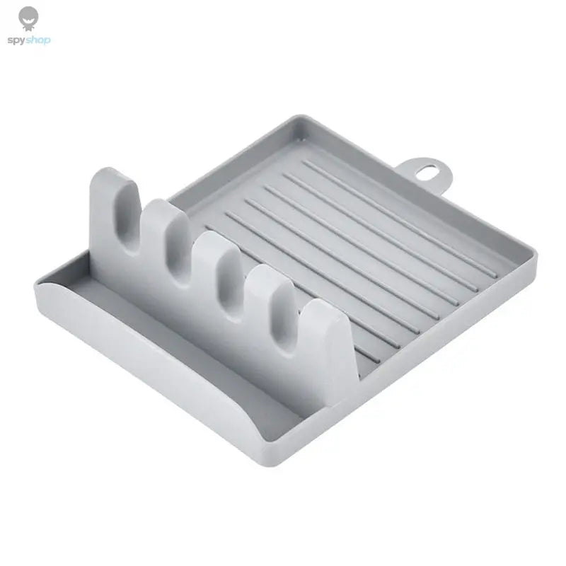 Kitchen Spoon Holders Fork Spatula Rack Shelf Organizer Plastic Chopsticks Holder Non-slip Spoons Pad Spy-shop.com