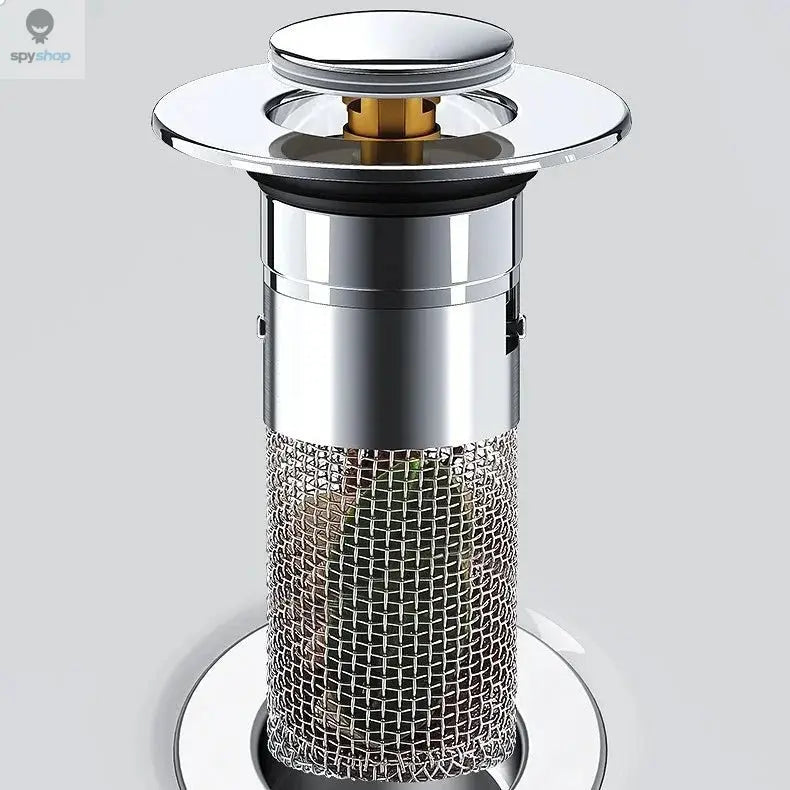 Kitchen Washbasin Sink  ABS Leak Plug Floor Drain Filter Anti Odor Pop-Up Bounce Bounce Core Basin Stopper Hair Sink Strainer Spy-shop.com