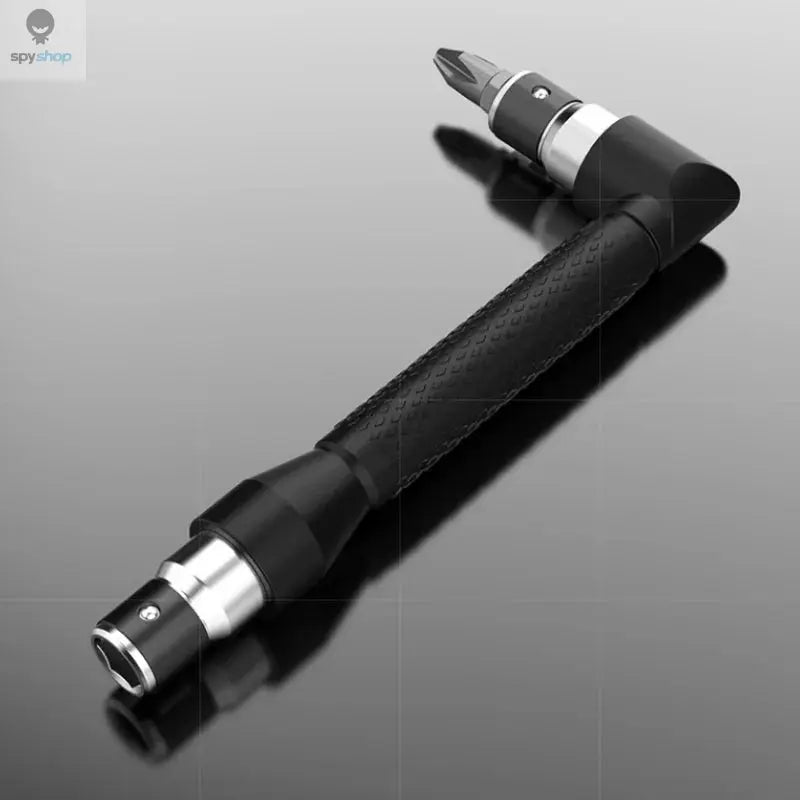 L type 1/4 hexagon screwdriver bit 90 ° double-end handle black 6.35mm wrench tool 