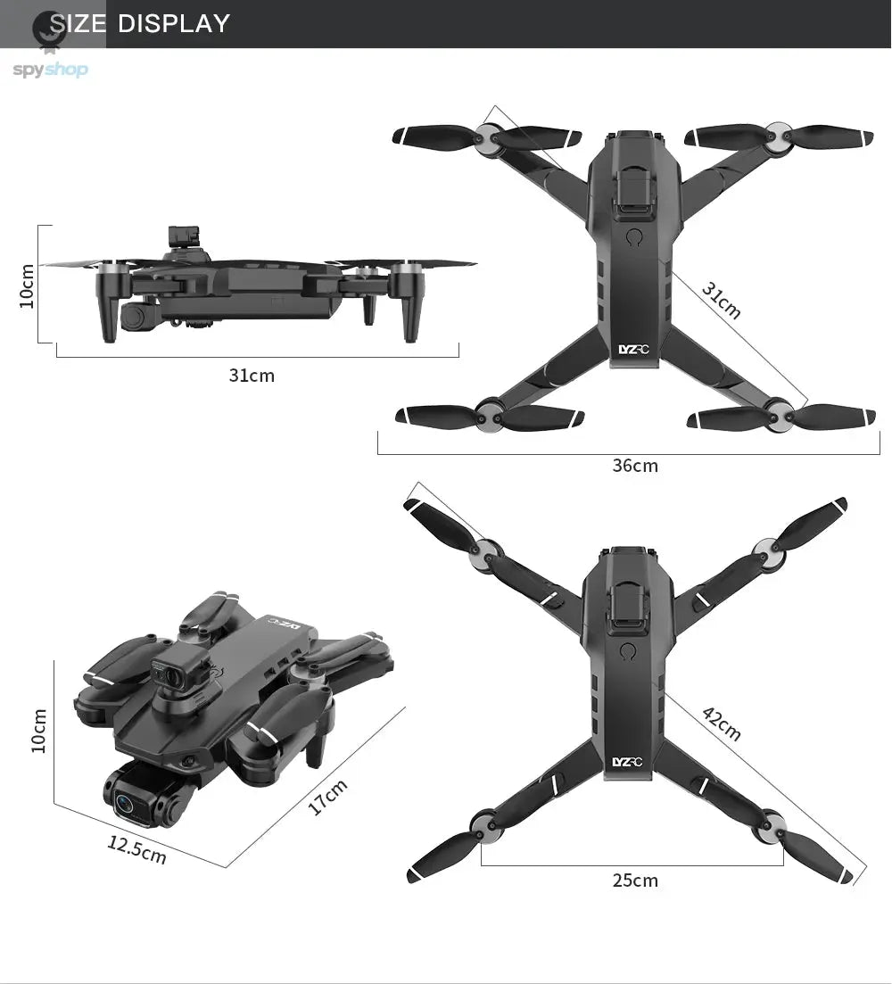 L900 Pro MAX GPS Drone 4K Professional HD Dual Camera 5G Wifi 360° Obstacle Avoidance Brushless Foldable Quadcopter RC Drone Toy 