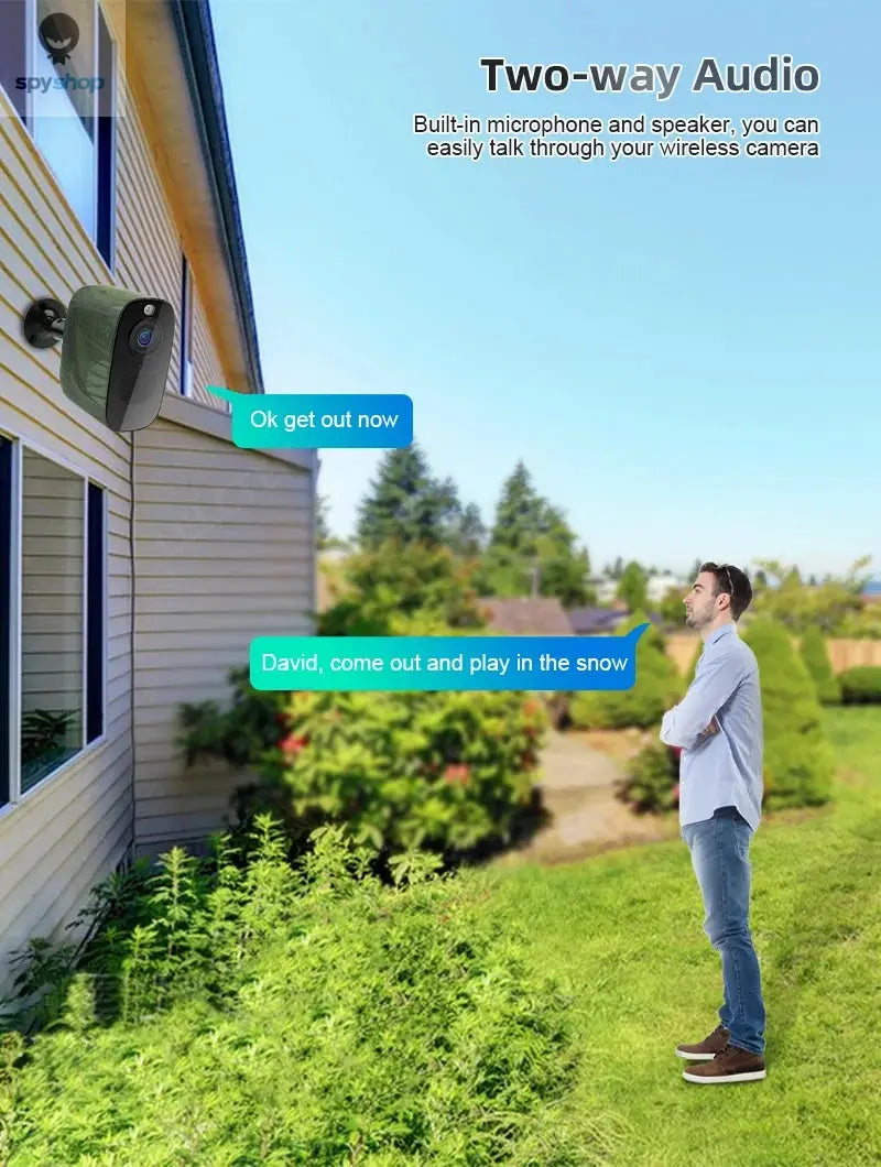 LCLCTEK 4G SIM Card Battery Powered Security Camera Full Color 4MP PIR Detection IP66 Outdoor Wireless CCTV Surveillance Cam Spy-shop.com