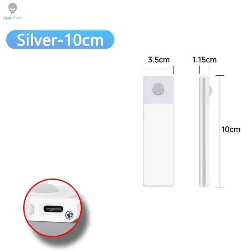 LED Cabinet Light USB Type-C Rechargeable Motion Sensor Led Lamp for Kitchen Wardrobe Cabinet Lighting 20cm/30cm/40cm/50cm/60cm Spy-shop.com