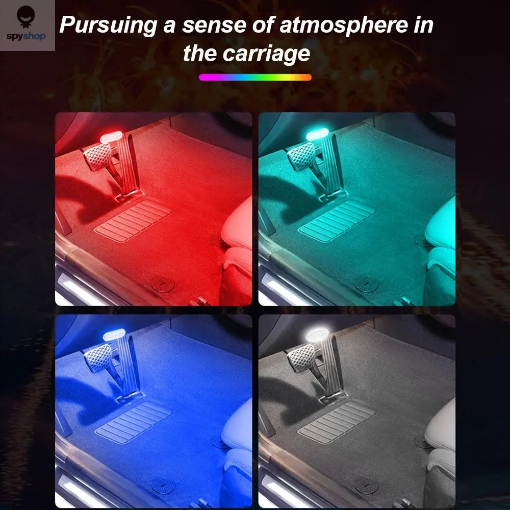 LED Car Mini Touch Light USB Charging Portable Auto Roof Ceiling Reading Night  Lamp Wireless Car Decoration Ambinet Light 