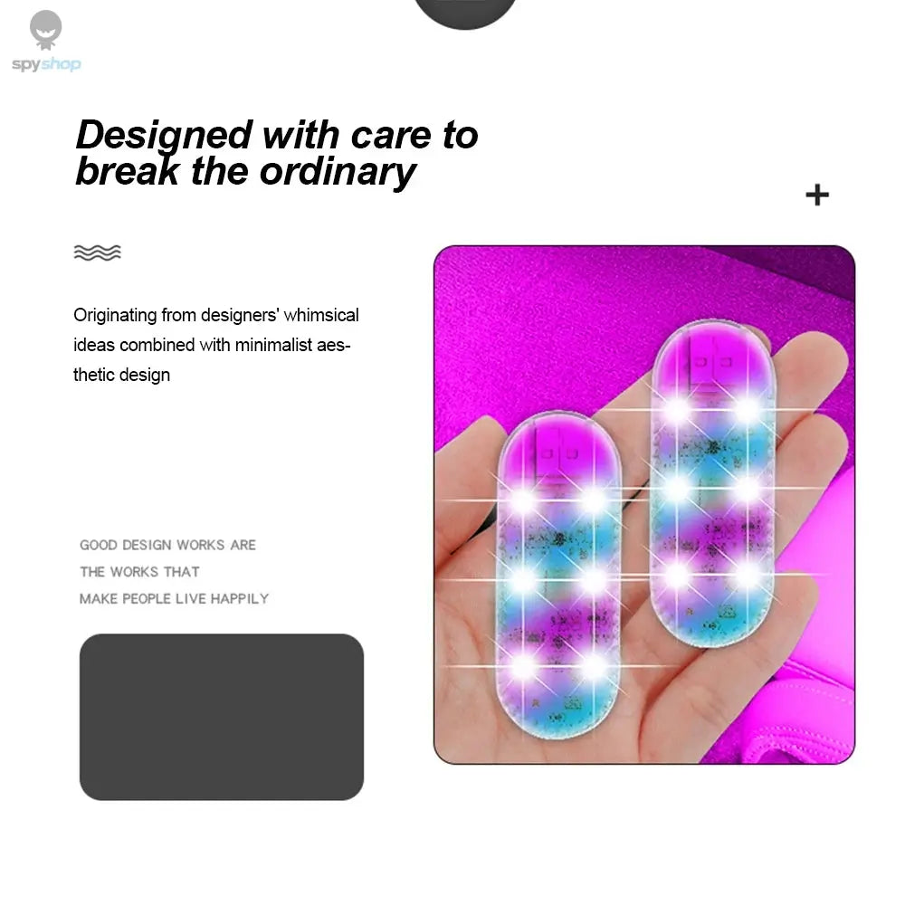 LED Car Mini Touch Light USB Charging Portable Auto Roof Ceiling Reading Night  Lamp Wireless Car Decoration Ambinet Light 