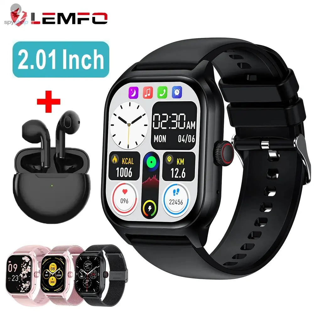 LEMFO LT10 Smart Watch 2024 Android Gift Bluetooth Call Smartwatch 2024 Touch Dial Music Fitness Tracker Sports Watches Spy-shop.com