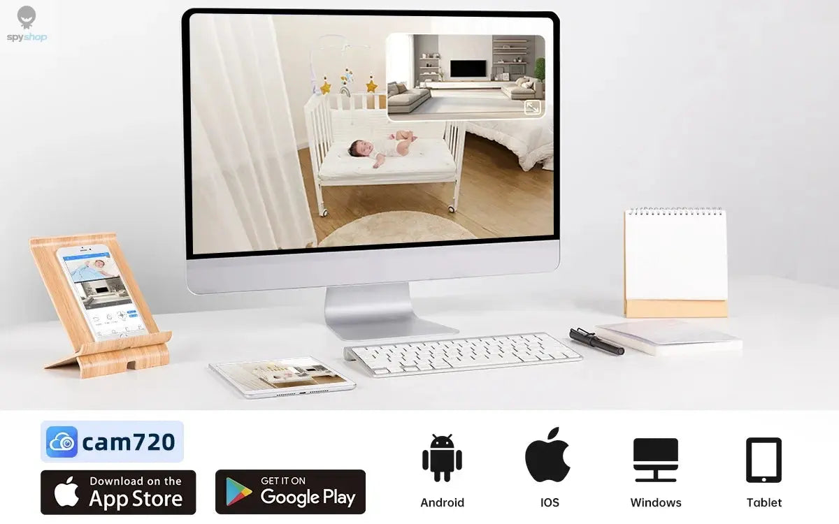 Lenovo 4K WiFi Surveillance Camera 5G Wifi Outdoor Dual Lens PTZ IP Cameras Auto Tracking Audio Video ONVIF Security CCTV Camera Spy-shop.com