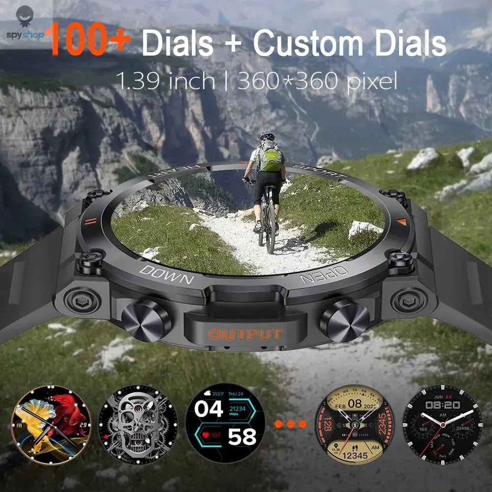 MEVADEN 1.39 Inch HD Bluetooth Call Smart Watch Men Sports Fitness Tracker Heart Monitor 400mAh Smartwatch For Android IOS MD56 Spy-shop.com