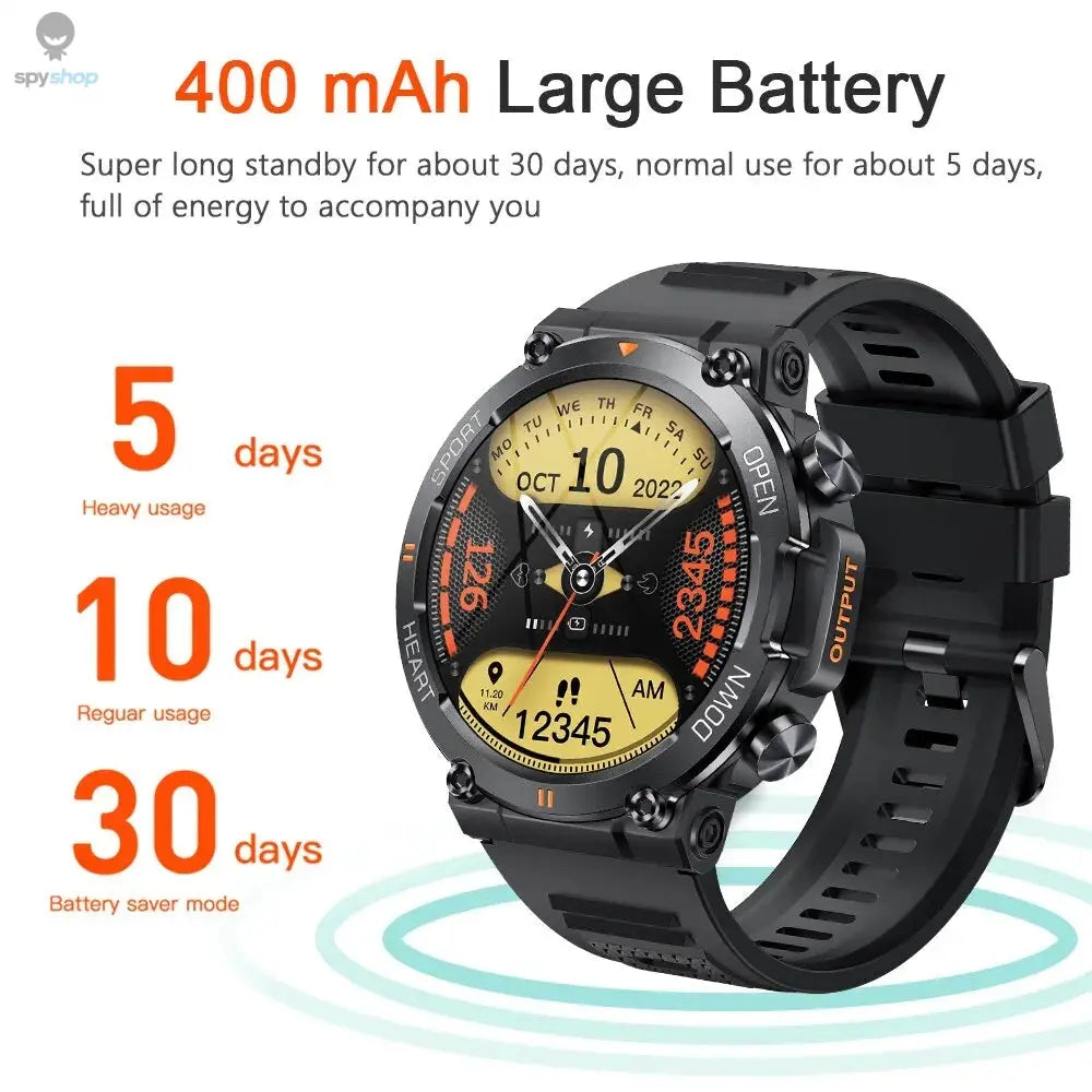 MEVADEN 1.39 Inch HD Bluetooth Call Smart Watch Men Sports Fitness Tracker Heart Monitor 400mAh Smartwatch For Android IOS MD56 Spy-shop.com