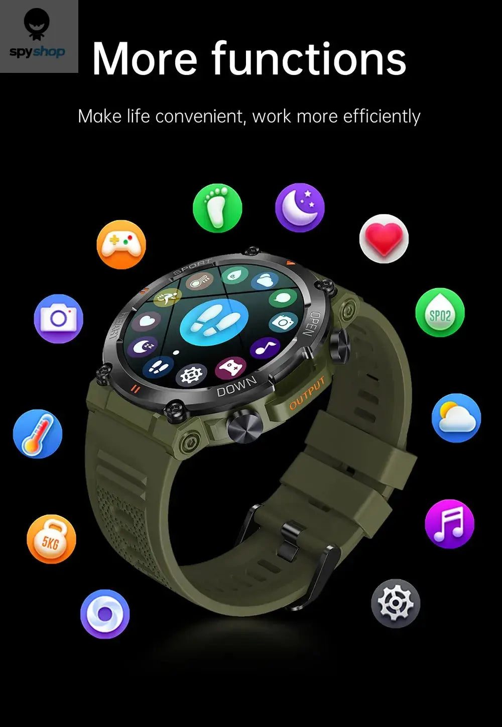 MEVADEN 1.39 Inch HD Bluetooth Call Smart Watch Men Sports Fitness Tracker Heart Monitor 400mAh Smartwatch For Android IOS MD56 Spy-shop.com