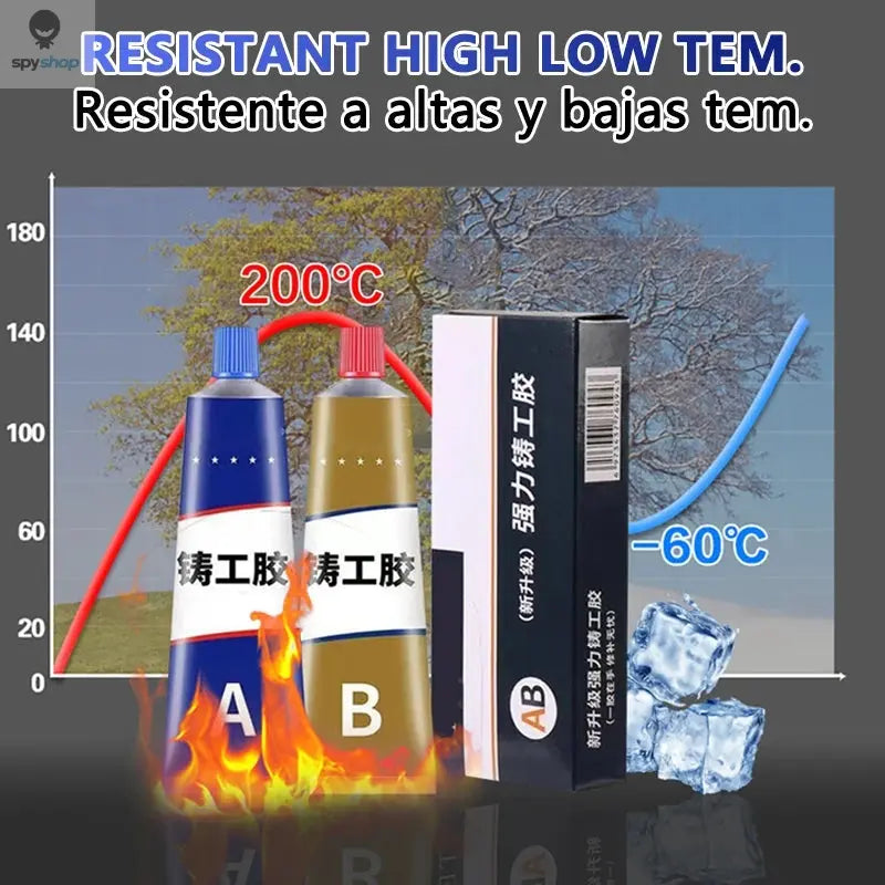 MSDS for casting adhesive welding AB strong adhesive welding adhesive metal iron casting filling oil tank radiator 