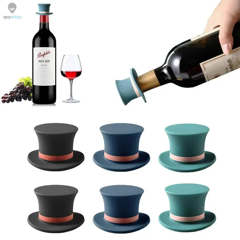 Magic Hat Wine Bottle Stopper Seal Cork Cover Silicone Wine Bottle Stopper Kitchen Tools Spy-shop.com