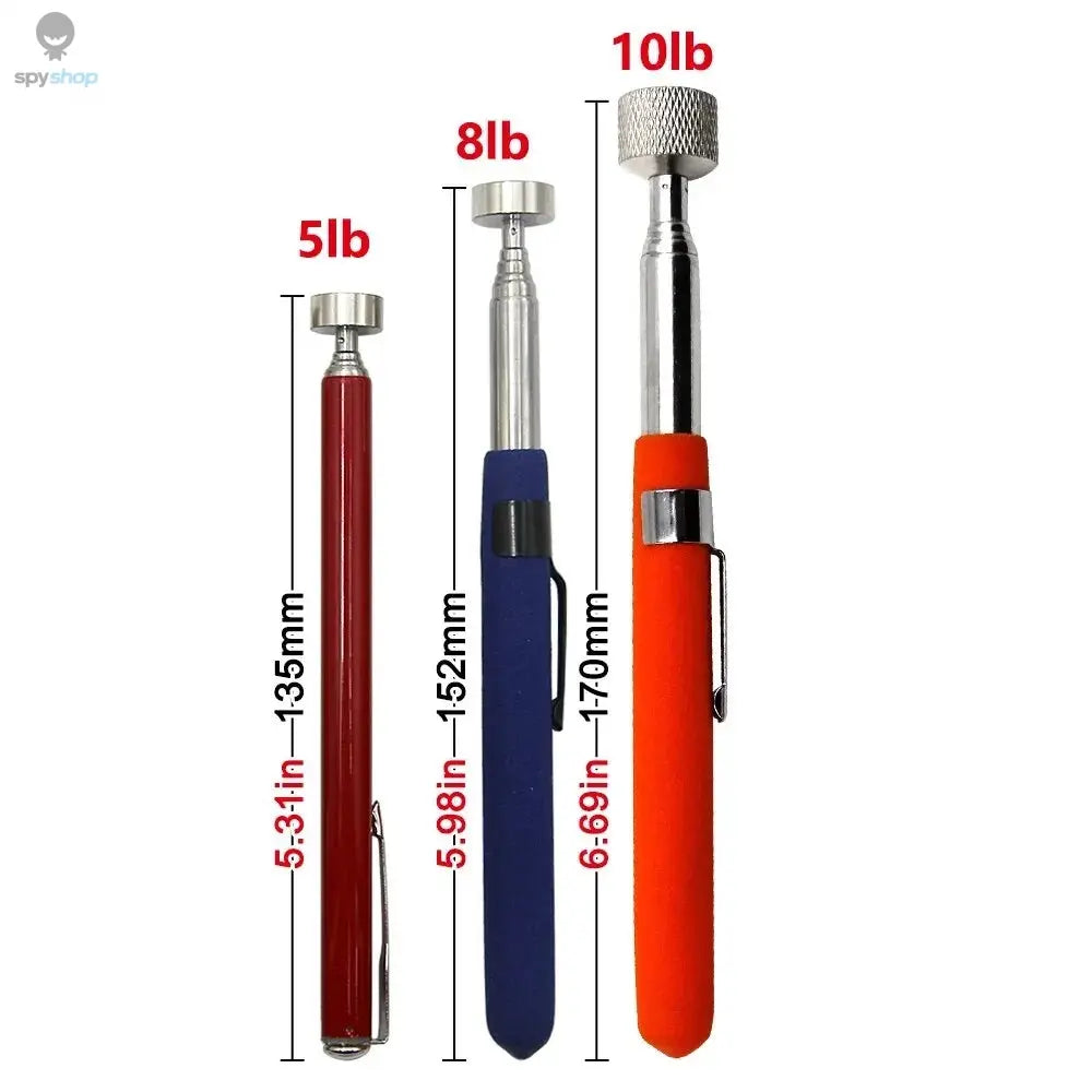 Magnetic Retractable Pickup Suction Iron Rod Portable Multifunctional Extractor Pen Clip Automotive Repair Tools Spy-shop.com