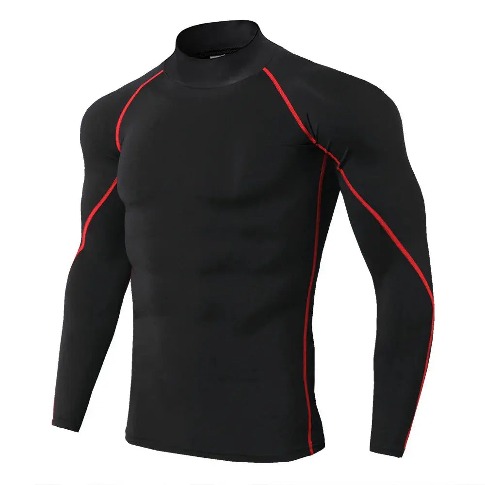 Men Sport T-shirt Quick Dry Bodybuilding Running Shirt Long Sleeve Compression Top Gym T Shirt Men Fitness Tight Rashgard 