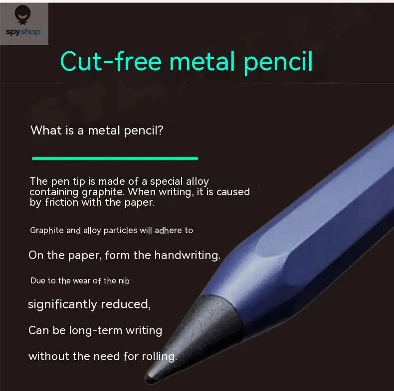 Metal Eternal No Ink Pen, Magic Pencils, New Technology, Unlimited Writing, Painting Supplies, Novelty Gifts, Stationery Spy-shop.com