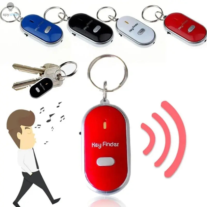 Mini Anti-lost Whistle Key Finder Flashing Beeping Remote Kids Key Bag Wallet Locators Spy-shop.com
