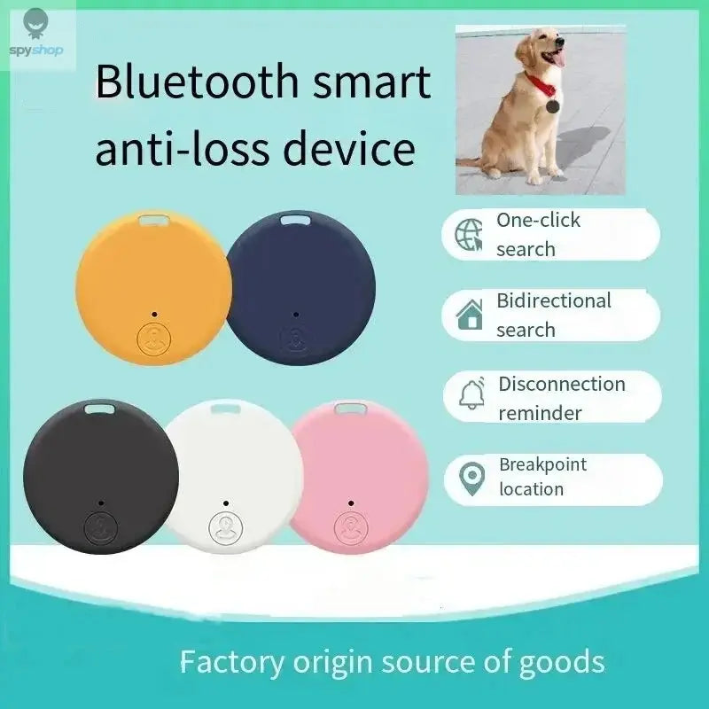 Mini Bluetooth 5.0 Tracker AntiLost Device Round Pet Kids Bag Wallet Tracking Smart Finder Locator Spy-shop.com
