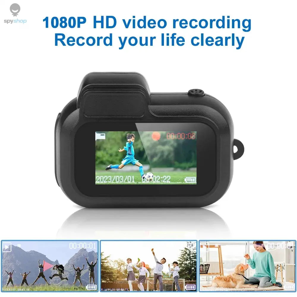 Mini Camera With 0.96in Screen CMOS Indoor Home Outdoor 1080P Sports Portable Vintage Video Recorder Support TF Card Y3000 Spy-shop.com