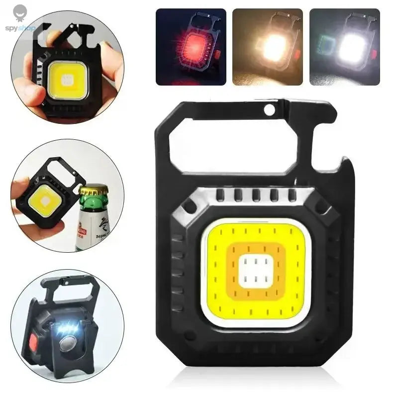 Mini LED Flashlight Magnetic COB Outdoor Camping Pocket Work Light 800 Lumens USB Rechargeable 7 Modes Spotlights Spy-shop.com