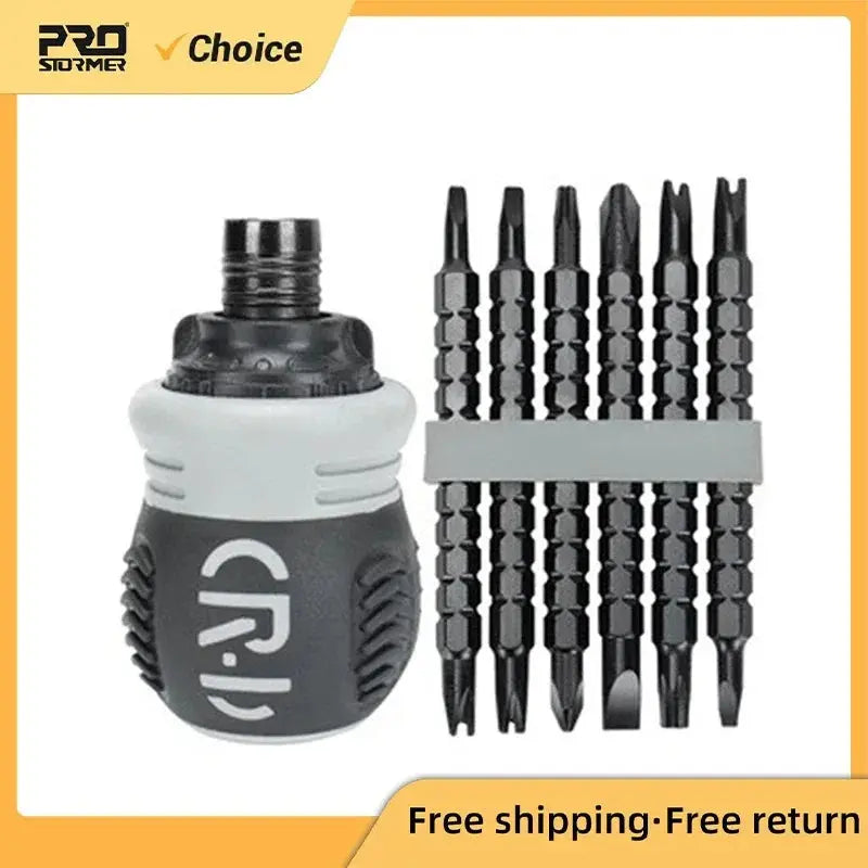 Mini Ratchet Precision Screwdriver Magnetic 13 In 1 Telescopic Labor-Saving Hand Tool Phillips Slotted Dual-purpose Head 